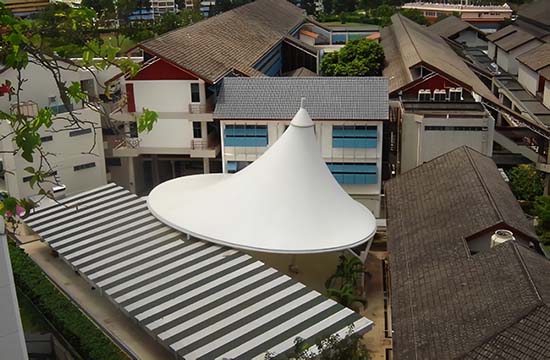 景区膜结构汽车停车棚